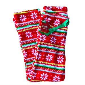Amscan | Women’s Holiday Sleep/Lounge Pant | Red, White & Green | Small/Medium